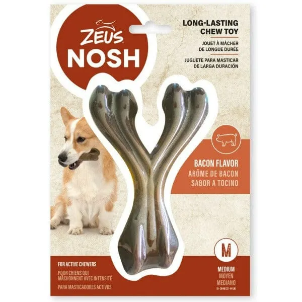 Zeus NOSH STRONG Wishbone for Dogs - Bacon