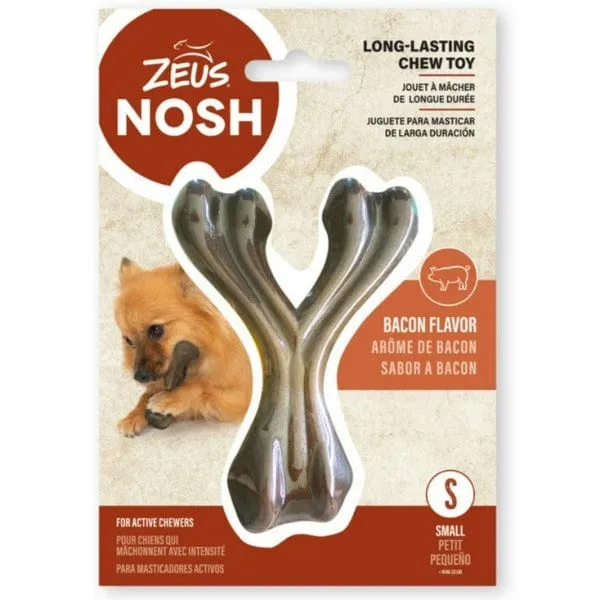 Zeus NOSH STRONG Wishbone for Dogs - Bacon