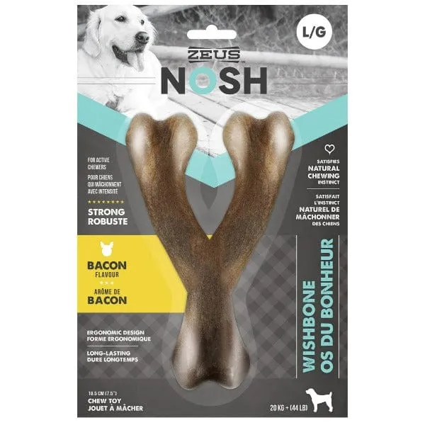 Zeus NOSH STRONG Wishbone for Dogs - Bacon