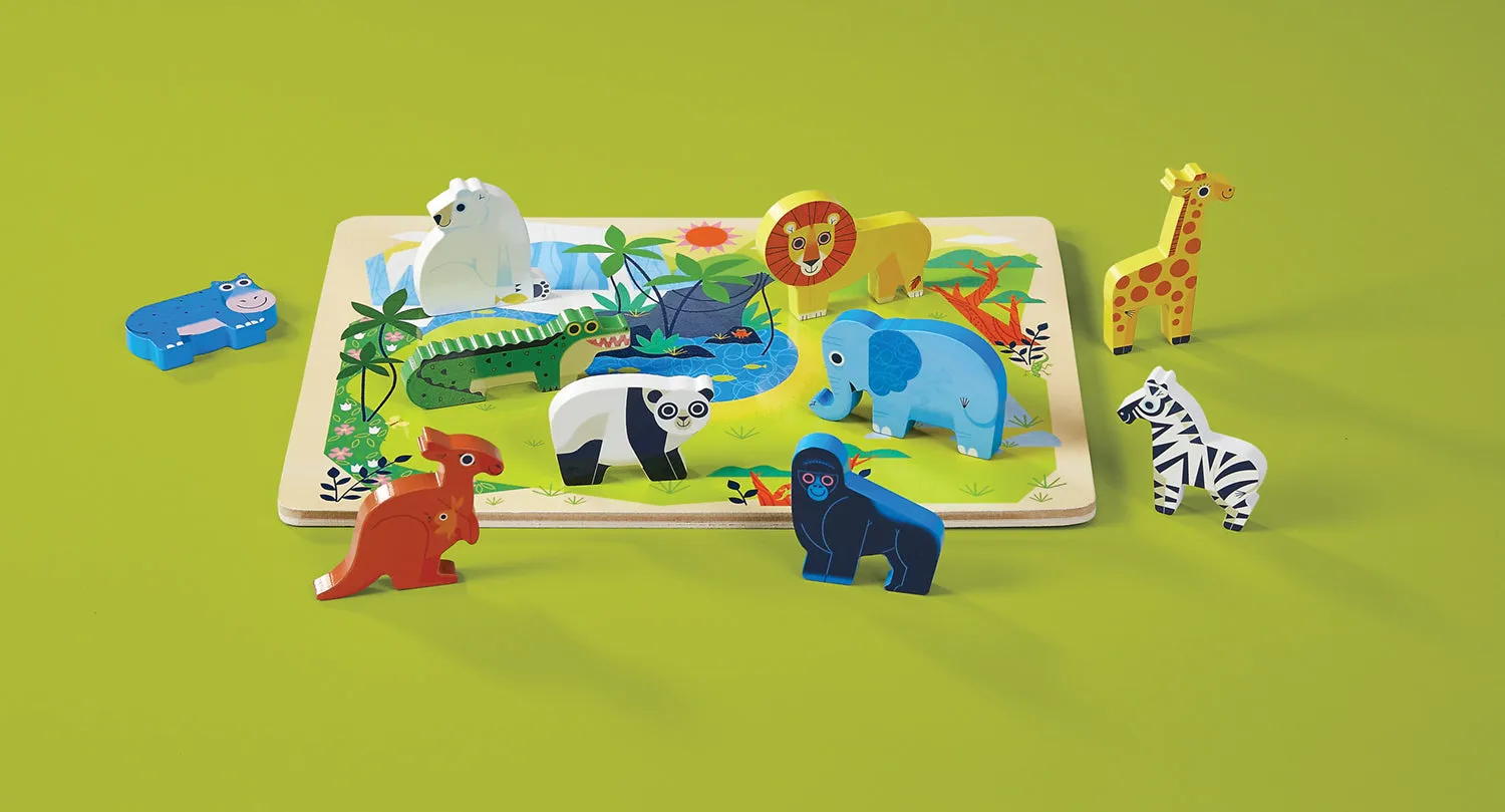 Zoo 16 pc Wood Puzzle