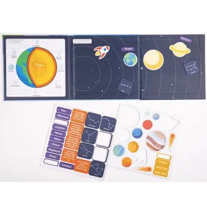 ZooBooKoo Solar System Magnetic Activity Book Travel Toys Best Seller 5yrs 