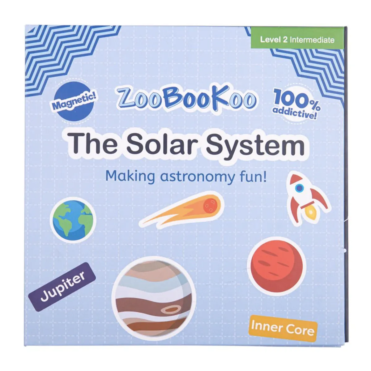 ZooBooKoo Solar System Magnetic Activity Book Travel Toys Best Seller 5yrs 